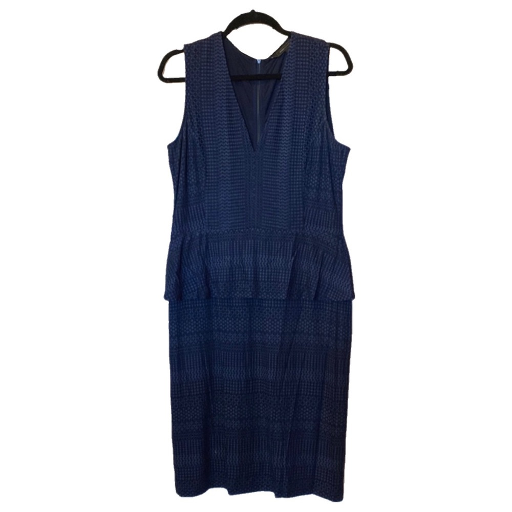 BCBG Navy Blue/Black Pencil Dress- Size L